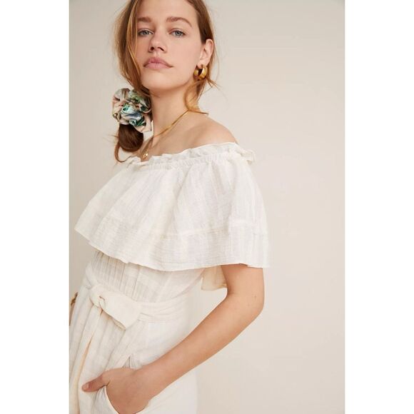 NWT Anthropologie Jayda Ruffled Maxi Dress x The Odells Size M - Picture 6 of 13